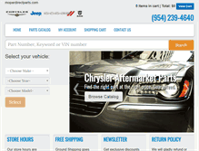 Tablet Screenshot of mopardirectparts.com